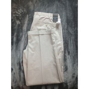 Jos A Bank Mens Traveler Tailored Fit Khaki Pants 38x29 water stain repellent